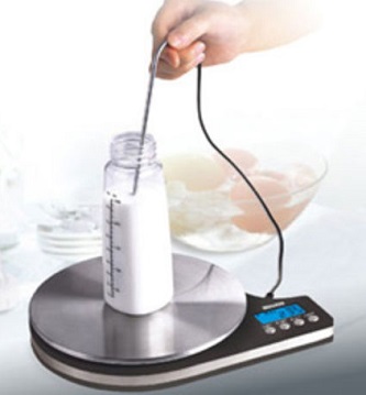 Кухонные электронные весы с термометром